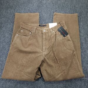 Perry Ellis America Vintage Men's 32x30 Tan Corduroy Pants NWT 5-Pocket
